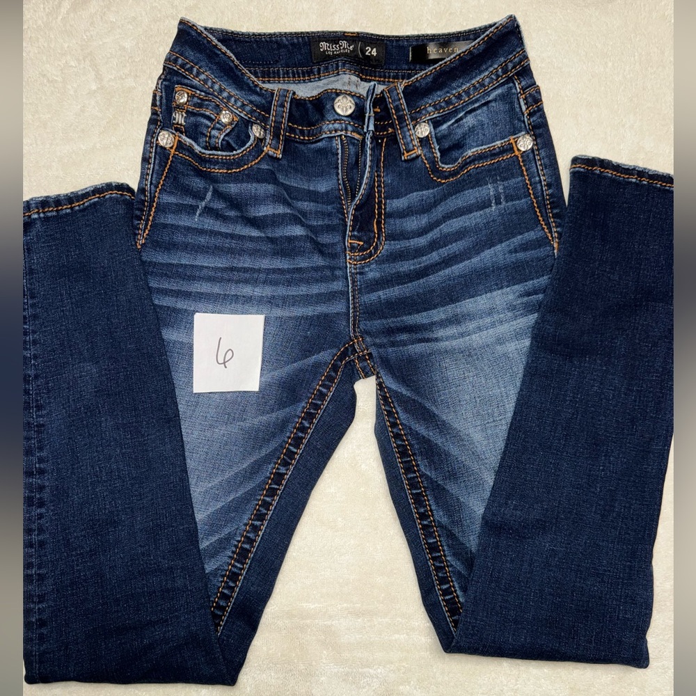 Miss Me Dark Blue Skinny Jeans- size 24